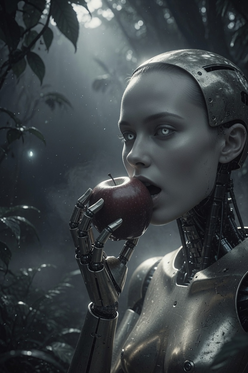 AI forbidden fruit visual study